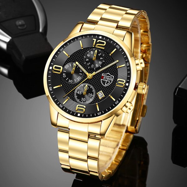 montre homme Montres de sport pour hommes, marque de mode, montre-bracelet à Quartz en acier inoxydable, luxe, décontracté, cuir, horloge lumineuse