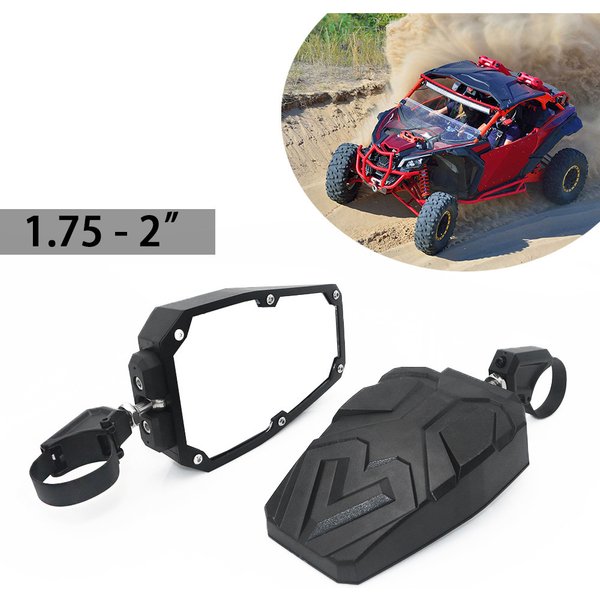 Rétroviseurs latéraux UTV 1,75'' 2'' pour Polaris RZR Ranger Can-Am Maverick X3 Commander Defender Honda Pioneer 1000