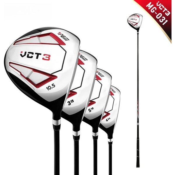 VCT3 Golfschläger für Herren Rechtshänder Aluminiumlegierung Kopf Driver Fairway Hybrid Holzschläger 1/3/5/U4 mit Carbonschaft MG031