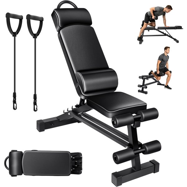 Sit-up-Bänke, Hantelbank, klappbare Sit-up-Trainingsbank, Fitnessgerät für zu Hause, Multifunktions-Trainingsbrett, Hantelbank