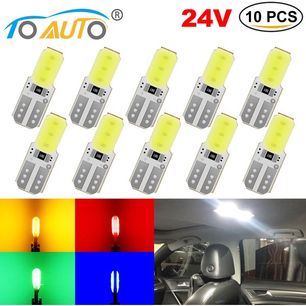 T10 LED Canbus Car Lights W5W 194 168 Parking Light Clearance Dome Reading Interior Trunk 24V Auto Lamp 6000K for Skoda Ford