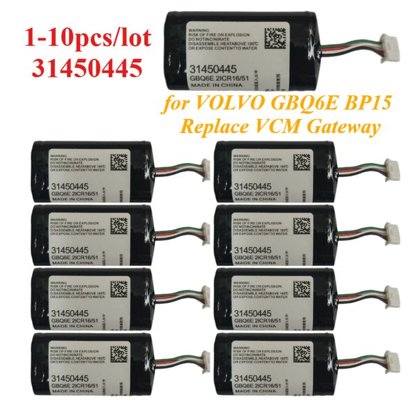 Circuit intégré à condensateur pour VOLVO GBQ6E, 1 à 10 pièces, 31450445, 450mAh, 3,24wh, 8V, pour VOLVO GBQ6E BP15, remplacement de la puce IC VCM Gateway