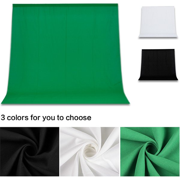 Toiles de fond pour photographie en coton mousseline vert/blanc/noir/gris, écran vert chromakey, toile de fond photo pour accessoires de séance photo
