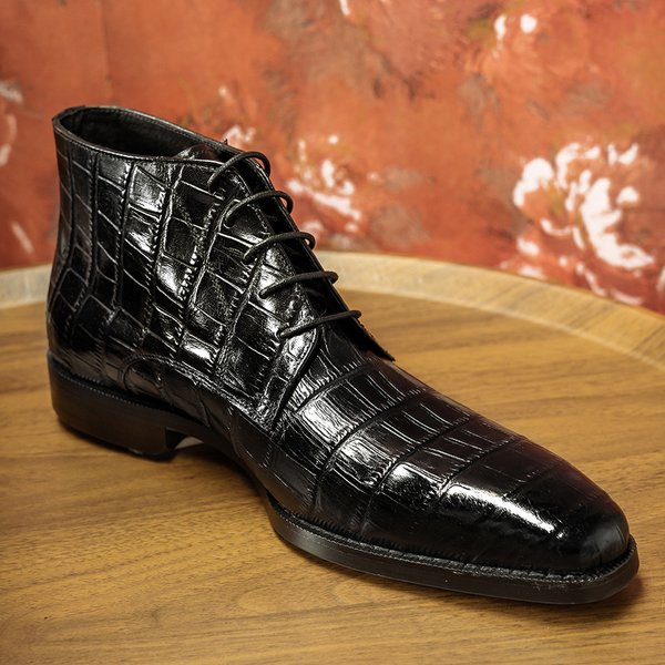 Hanmce – bottes Chelsea en cuir véritable pour hommes, bottes de luxe de qualité supérieure à enfiler