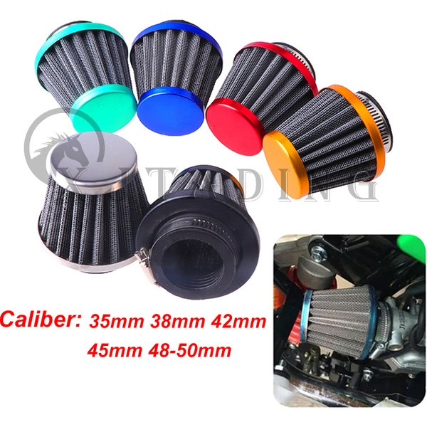 Filtre à Air à tête de champignon pour moto, 35mm 38mm 42mm 45mm 48mm, tuyau d'admission, Scooter modifié, Pit Dirt Bike, ATV universel