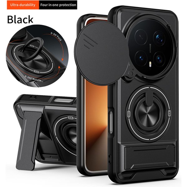 Armor Funda Hülle für Huawei Honor Magic 8 Pro 5G mit Kameraobjektivschutz, Anti-Sturz-Ringhalter, Handyhülle für Honor Magic 7 Pro