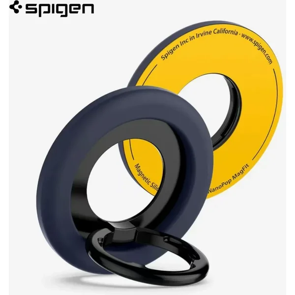 Spigen 360 ° Obrotowy uchwyt na palec z magnetycznym stojakiem do iPhone 16 15 14 13 12 Pro Max, do telefonu, samochodu, kompatybilny z Magsafe.