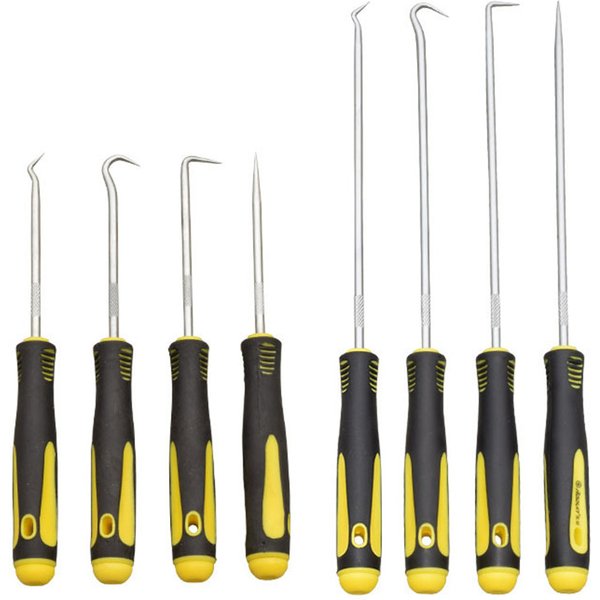 Outils flacon de joint pour voiture, ensemble de crochets longs, extracteur de joint, outils de sélection pour auto remodelés, joint d'huile, joint torique, 4 pièces