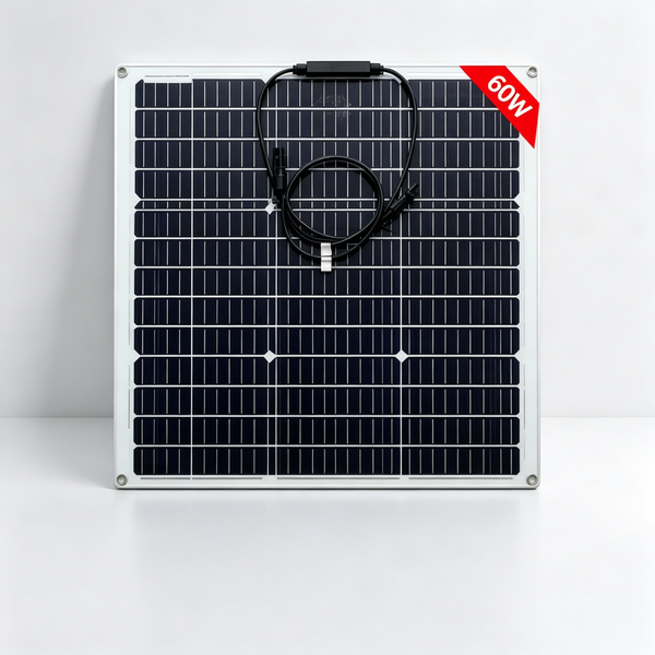 60W PET Flexibles Solarpanel 18V Tragbare PV-Module für Batterien, Wohnmobile, Boote, Camping, Outdoor-Nutzung