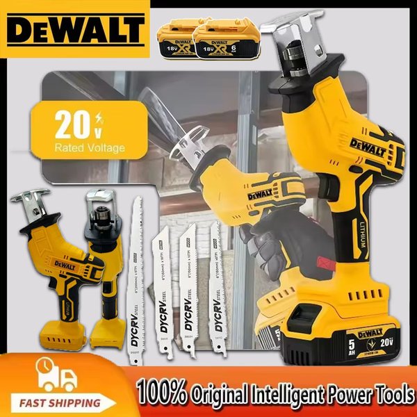 Scie sauteuse sans fil Dewalt 2026 2800 tr/min 20V, scie électrique sans balais multifonctionnelle pour la découpe du métal, du bois et des tuyaux, outil électrique