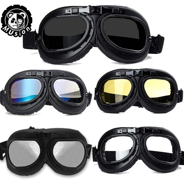Lunettes de moto vintage, lunettes rétro, lunettes de casque, motrcross, scooter, vélo, cyclisme, coupe-vent