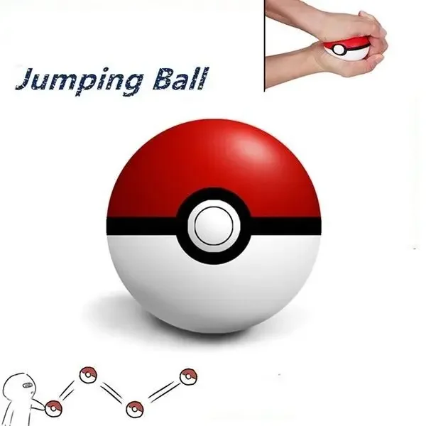 6 cm, piłka Pokémon Poké Ball, antystresowa, zabawna zabawka dla zwierząt, piłka do ćwiczeń dla psów, piłka do zabawy dla kotów i psów, okrągła piłka.
