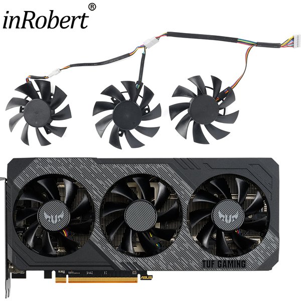 Neue Grafiken Lüfter Ersatz Für ASUS Radeon RX 5700 XT 8GB TUF X3 OC 1660 Ti SUPER 1660 6GB TUF X3 OC Kühler Fan