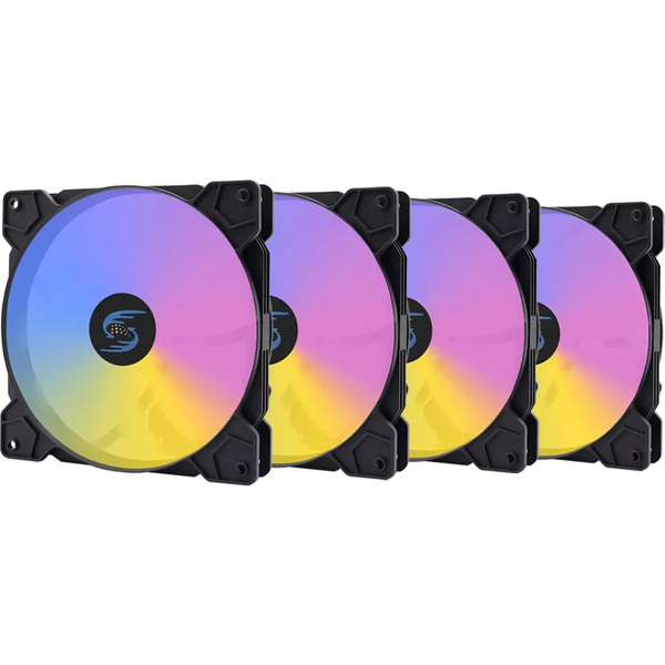 Ventilateur PC 140 mm, ventilateur de boîtier PC 14 cm silencieux, ventilateur RGB 140 mm 4 broches, ventilateurs de refroidissement pour ordinateur silencieux, ventilateur de refroidissement CPU 12