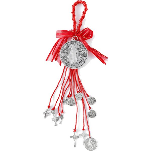 Saint Benedict Medal Protection Blessing Charm Catholic San Benito Medalla Handmade Jewelry Gift Charms Car Hanging Charm