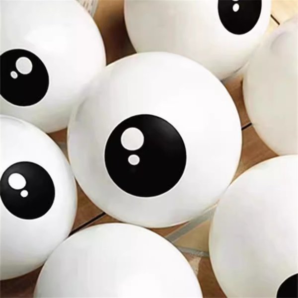 Ballons en latex en forme d'œil pour Halloween, 20/50 pièces, ballons amusants en forme d'œil pour décorations d'Halloween