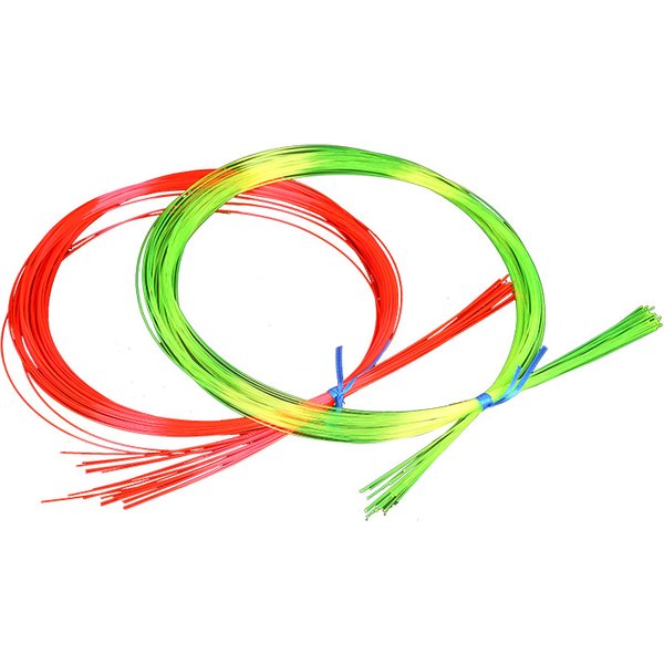 Fibre de visée d'arc à poulies Slingshot, fibre optique, accessoire de visée d'arc à broche, rouge et vert, 50cm, 0.5mm, 2mm
