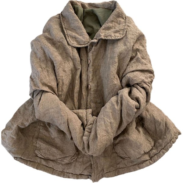 Women's Autumn Winter 2024 New Style Korean Vintage Style Loose Fit Women Blazer Cardigan Jacket Cotton Linen Warm Clothing