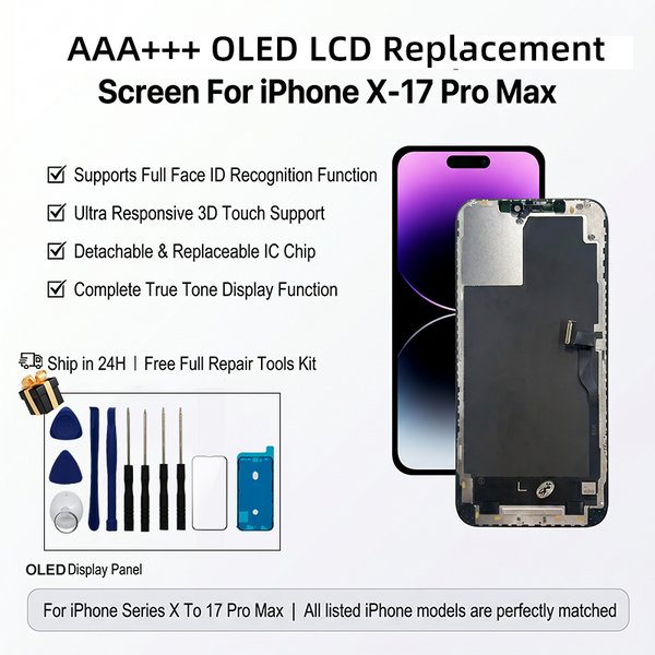 OLED 17 LCD für iPhone X XS XR 11 12 13 PRO Bildschirm für iPhone 14 Plus 15 Pro Touchscreen für INCELL 16 Pro Max Display 12 Mini
