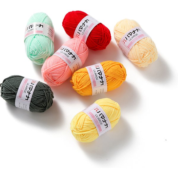 1 Roll 25 Grams Colorful Acrylic yarn Crochet thread Cheap Knit Weave wool line For DIY Handmade Wholesale Sweater Scarf Making