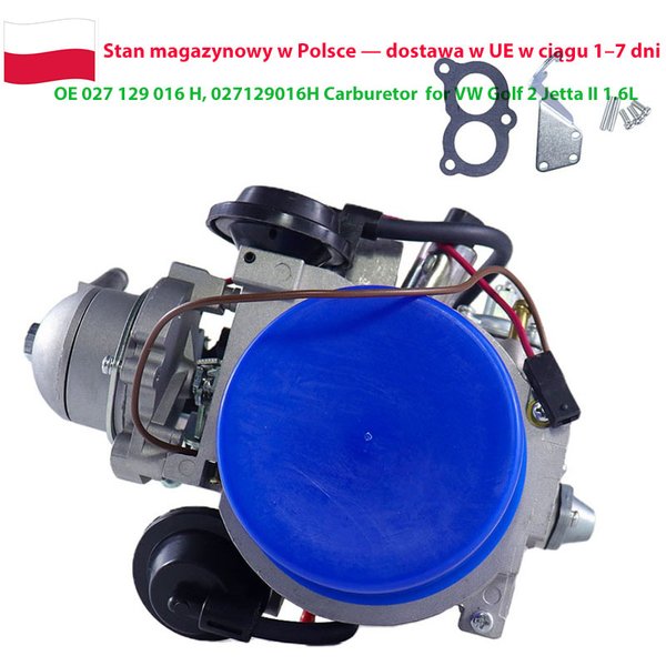 027129016H Neuer 2-Fass-Vergaser für VW Golf 2 Jetta II 1.6L RF 72PS Schaltgetriebe Auto-Choke 027 129 016 H Vergaser