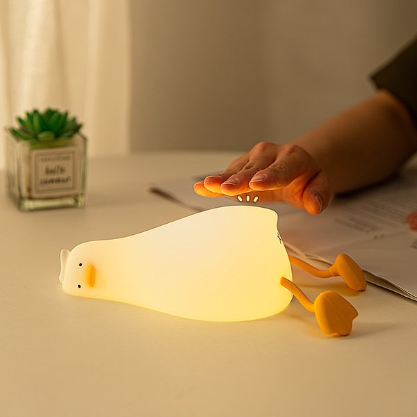 Ente wiederaufladbare LED Nachtlicht Pat Silikon Lampe Nachttisch Cartoon süße Kinder Nachthimmel für Home Room Decor Geburtstagsgeschenk