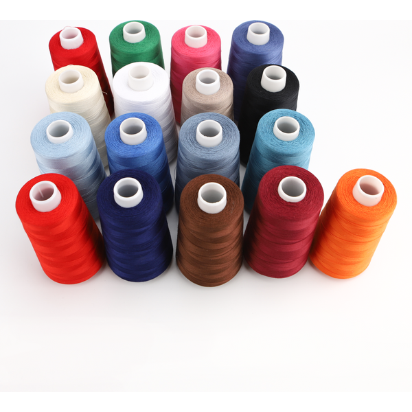 40S/3 2500 Meters 40WT Long Fiber Mercerized Egyptian Cotton Quilting Thread For All Purpose Machine Sewing 18 Colors Available