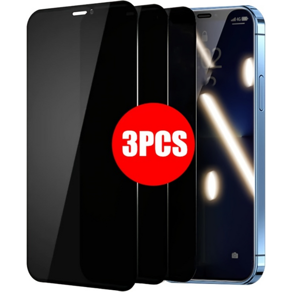Protecteurs d'écran de confidentialité à couverture complète, verre de protection, film de confidentialité, iPhone 12, 11 Pro Max, 13, 14, 15, iPhone Poly X, 7, 8, 14 Plus