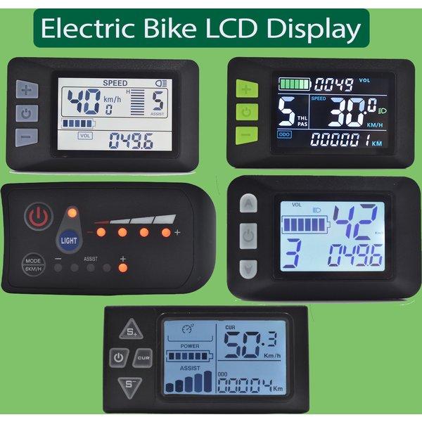 UART 2 écran LCD multifonctionnel affichage de vélo électrique ordinateur vélo étanche à la pluie compteur de vitesse odomètre cyclisme étanche