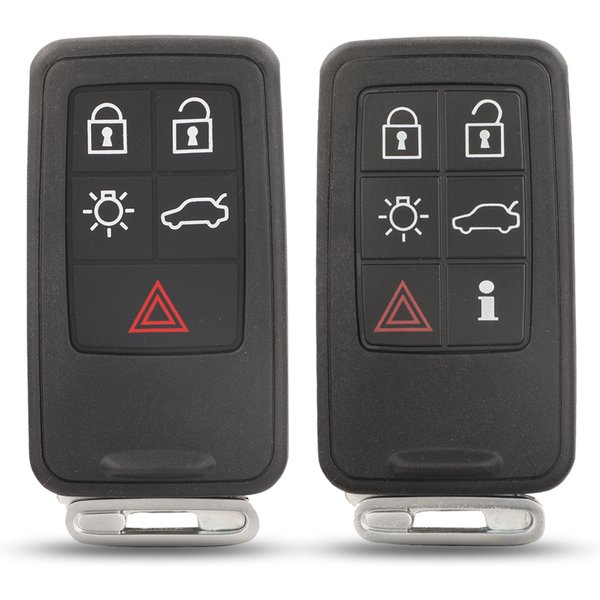 Jingyuqin-Juste de clé intelligente d'entrée sans clé à 5 ou 6 boutons, étui de style de voiture pour Volvo S60, S80, V60, XC60, XC70, S60L, V40, L2005