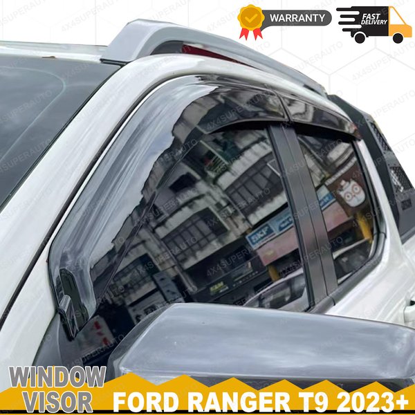 Fensterabweiser Für Ford Ranger Next Gen T9 2023+ Wildtrak Sport XLT XLS XL Double Cab Weather Shield Fenstervisier