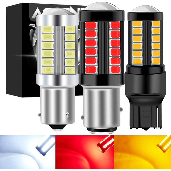 2X 1156 BA15S P21W 1157 P21/5W BAY15D BAU15S PY21W T20 7443 7440 3157 LED Auto Schwanz Glühbirne bremse Umge DRL Signal Licht 12V 24V