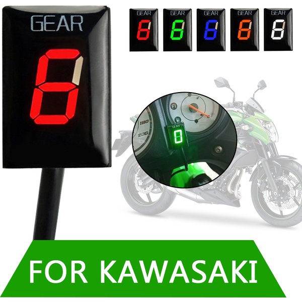 Indicateur de Vitesse étanche pour Kawasaki ER6N Z1000SX Ninja 300 400 Z1000 Z800 Z750 versys 650 Z400 ER-6F KLE650 VULCAN S 650 VN900 ZRX1200 Z650 Brute Force 750 Teryx all years Moto Affichage LED