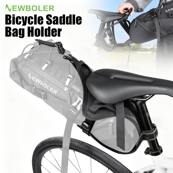 NEWBOLER Fahrrad-Satteltaschenhalter, große Kapazität, wasserdichte Fahrradtasche, Schnellverschluss-Gepäckträger hinten für MTB, Rennrad