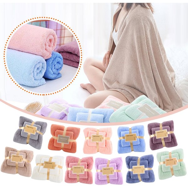 Mikro faser Handtuch Set Korallen Fleece saugfähiges Haar Schwimmen Gesicht Hand Badet uch Sets Mikro faser Badet ücher Sets
