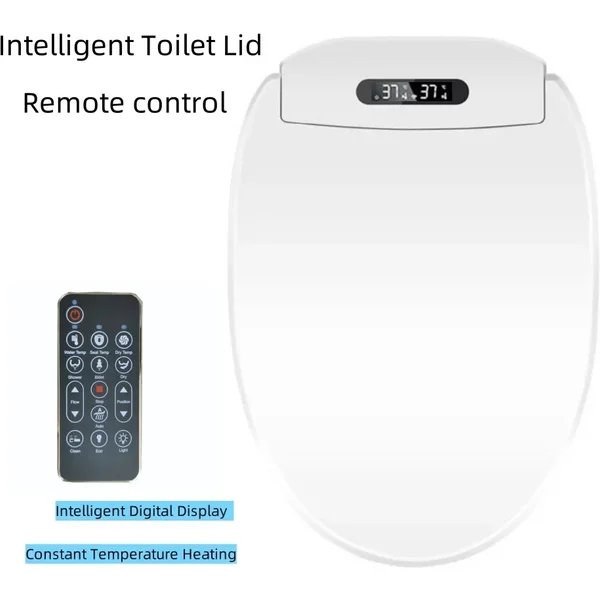 Couvercle de toilette Intelligent, télécommande, siège de toilette chauffant Intelligent avec sèche-Air chaud, température du vent et de l'eau réglable