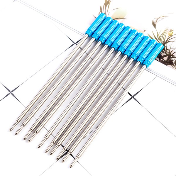 20 Pieces/Lot 1.0mm Metal Pen Gel Writing Smooth Refill Officel Stationery