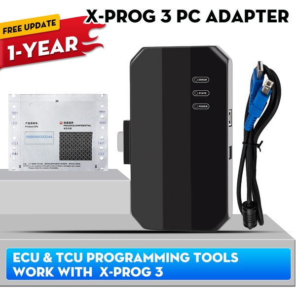 LAUNCH X431 X-PROG 3 Wegfahrsperren-Programmierer PC-Adapter GIII-PC ECU TCU Programmierwerkzeuge zum Schreiben und Klonen von ECU-Daten, kompatibel mit XPROG3