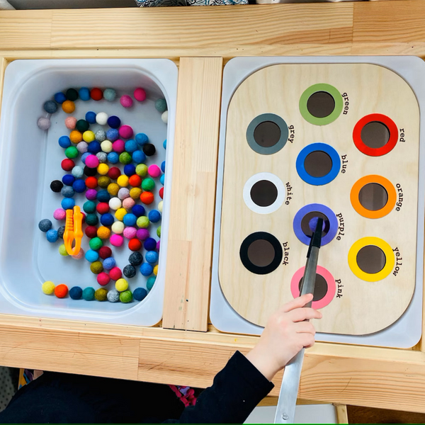 Plateau sensoriel pour enfants, jeu de Table, carrelage en bois, Interaction Parent-enfant, jouets éducatifs Montessori pour enfants