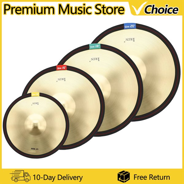 Drum Cymbal Mute Tape 4 Pcs/Set Of Elastic Ring Circle Set Mute Band 14/16/18/20 Inch Cymbal Mute Belt Percussion Accessories