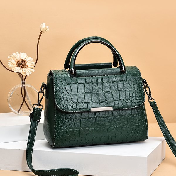 Sac à main en cuir pour femmes, fourre-tout classique Vintage, à bandoulière, petit Alligator, poignée supérieure, nouvelle collection hiver 2023