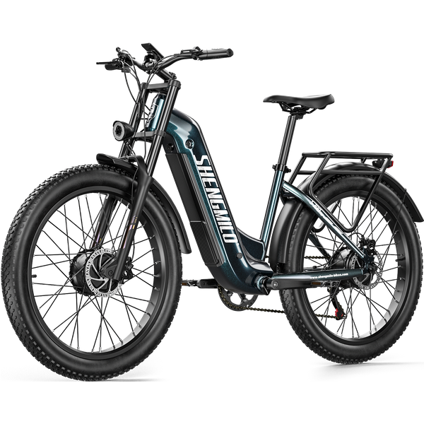 Shengmilo S700 Pro Elektrofahrrad für Erwachsene, 48V25AH Batterie, E-Mountainbike, Doppelmotor, 26 Zoll E-Bike, Fatbike, E-Bikes