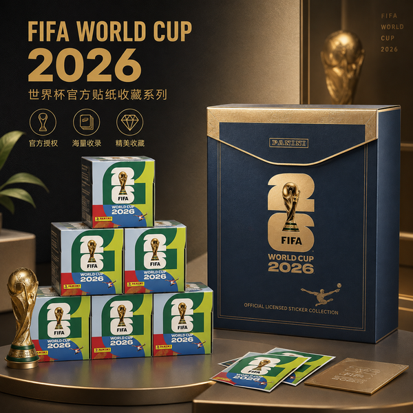 Auf Lager Panini 2026 FIFA Weltmeisterschaft Sticker Pack Panini Fußballkarten Panini Karten Fußball-Sammlerstücke Fußballkarten