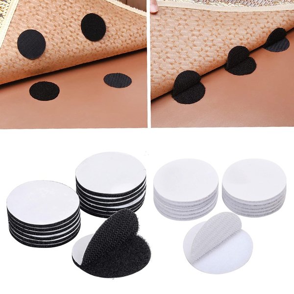 Bande Adhésive Universelle pour Tapis de Voiture, Polymères Antidérapants, Fixation Autocollante en Fibre, Accessoire, 10 Paires