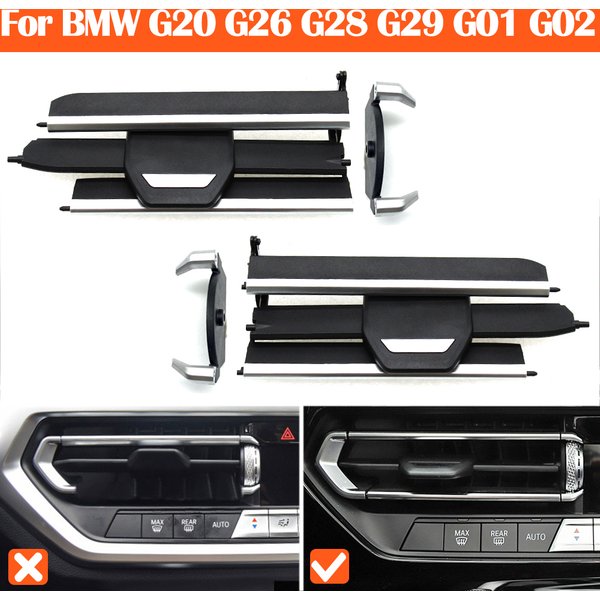 Car Dashboard Middle Air Conditioner AC Vent Outlet Grill Repair Kit For BMW 1 2 3 4 Z4 X3 X4 Series F40 F44 G20 G26 G29 G01 G02