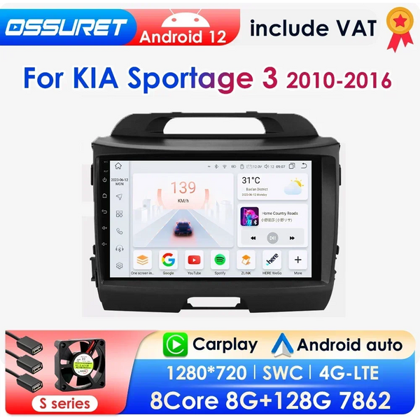 Android Autoradio für Kia Sportage 3 2013-2016 Carplay 4g Auto Multimedia GPS 2din Autoradio ai Stimme 2 Din Octa Core 2010