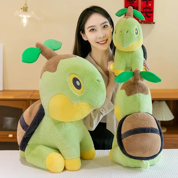 35/80 cm große Turtwig Pokemon Plüschtiere Anime Puppe süßes Kissen Cartoon Riesen Pokémon Plüschtier gefülltes Geschenk für Kinder Weihnachten