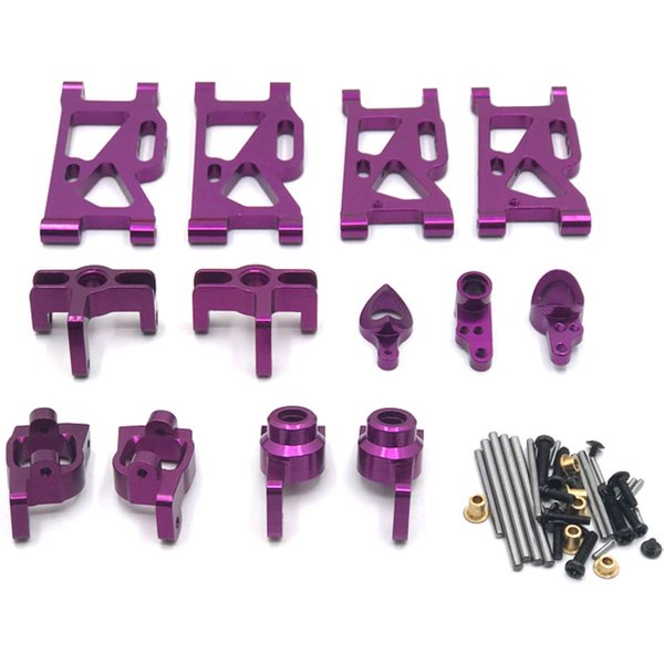 Wltoys 144010 144001 02 124017 -16-18 124019 Accessoires de mise à niveau en métal pour voiture RC