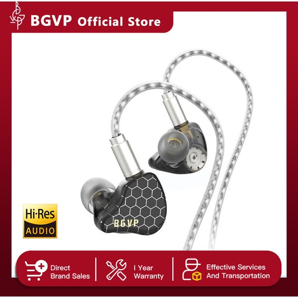 BGVP Scale 2DD In Ear Monitor Earphone 6D Sound Effects Gaming Headset HiFi Wired Headphones Bass Stereo Earpiece Music Earbuds