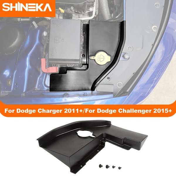 SHINEKA – bouteille de pulvérisation d'essuie-glace de pare-brise de voiture, accessoires de couverture de décoration pour Dodge Challenger Charger 2015 2016 2017 2018 2019 Up